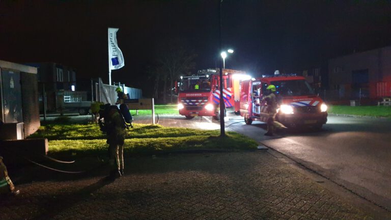 Buitenbrand op terrein Futura Composites tijdig geblust