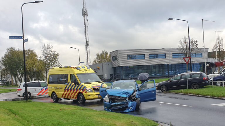 Ongeval op kruising Newtonstraat en Ampèrestraat in Heerhugowaard