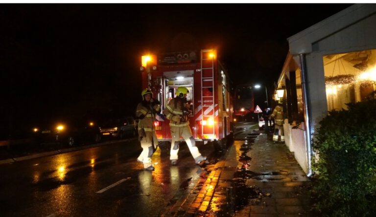 Brandweer rukt uit voor vlam in pan bij Gasterij ‘t Woud