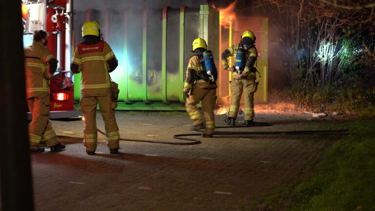 Brandende container veroorzaakt overlast op westelijke randweg Alkmaar