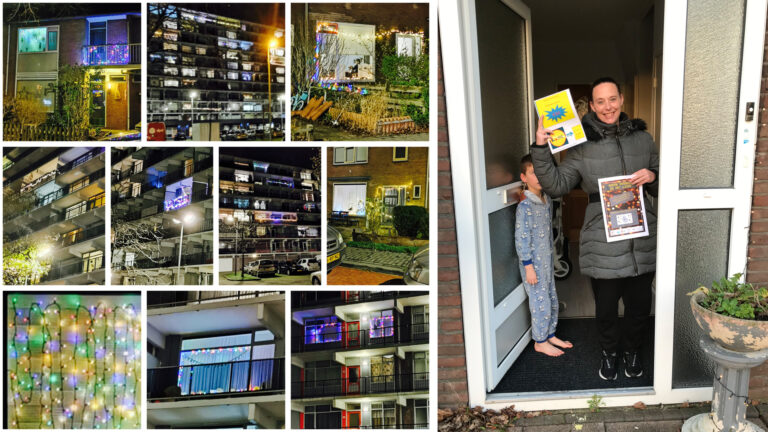 Lichtjesactie in Overdie groot succes: 600 lichtsnoeren en tien prijzen uitgedeeld