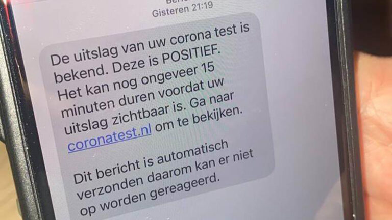 Oplichters sturen sms’jes over positieve uitslag coronatest