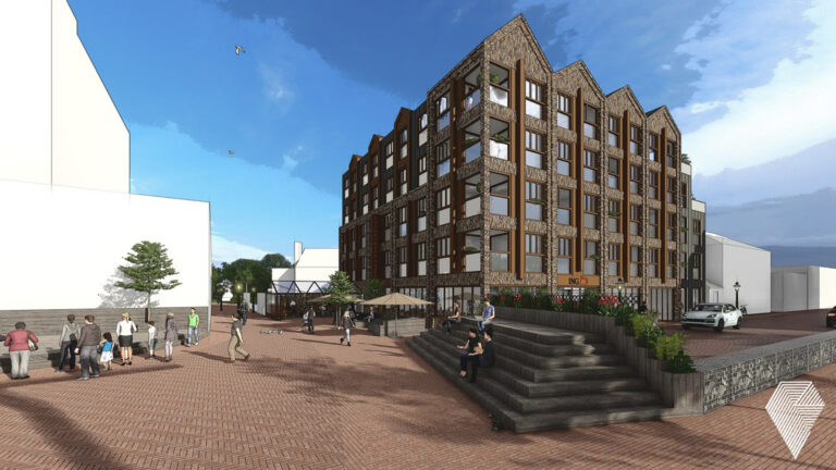 Appartementen in oude UWV-pand, woontoren aan de Louise Henriëttestraat