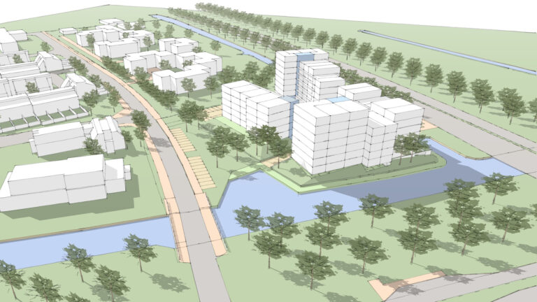 Bouw van appartementencomplex langs Picassolaan en Hoevervaart komt stap dichterbij