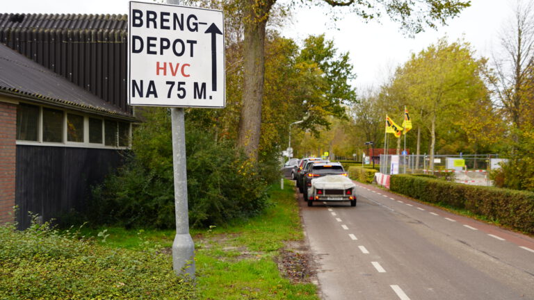 Nieuwe tijdelijke herinrichting Molenweidtje Bergen met passen en meten gelukt