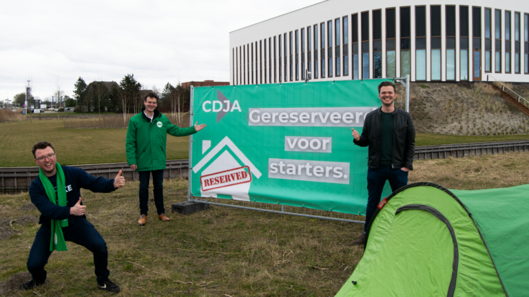 CDJA jongeren claimen plek voor starterswoning