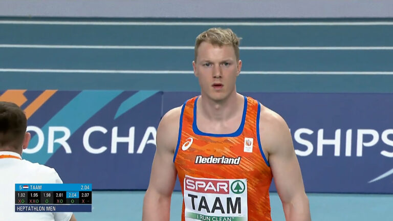 Meerkamper Rik Taam pakt vierde plek op EK Indoor Atletiek