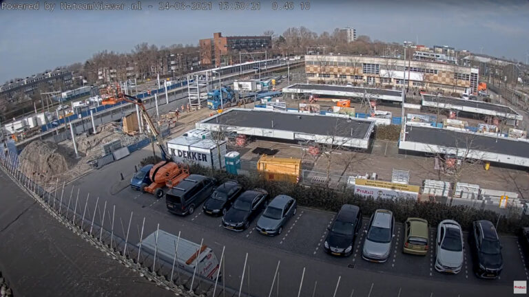 Treinverkeer van het weekend plat voor plaatsing perronkappen Station Alkmaar Noord