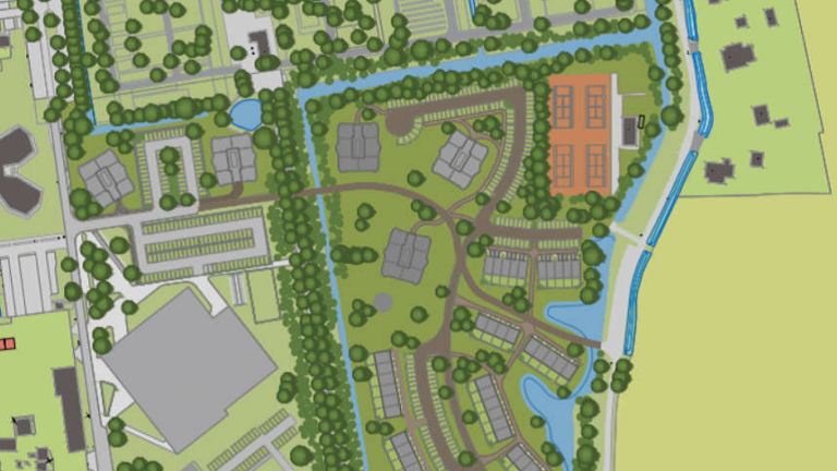 Nieuwbouwwijkje op BSV-terrein Bergen heet voortaan Parck De Beeck en ligt ter inzage
