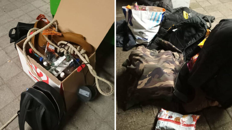 Alkmaarse feestvierders er vandoor zonder hun jassen, tassen en voorraad drank en snaai