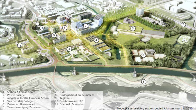 Visie voor stationsgebied Alkmaar Noord: compacte en groene stationswijk