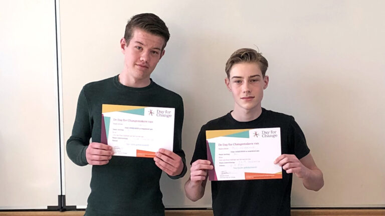 Leerlingen van PCC Oosterhout winnen landelijke Day for Change verkiezing