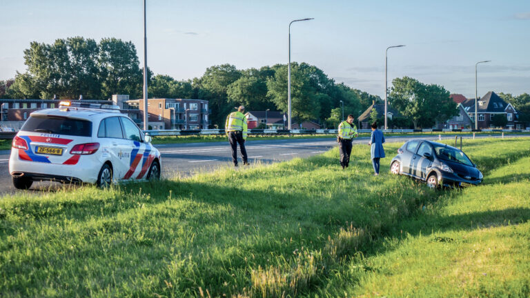 Eénzijdig ongeval langs N9 bij Bergen