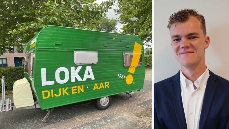 Lijsttrekker Lokaal Dijk en Waard bedreigd en campagnecaravan beschadigd