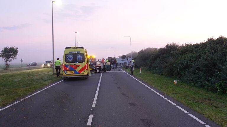Veroorzaker ongeluk met volle bestelbus op N9 bij Sint Maartensvlotbrug had gedronken