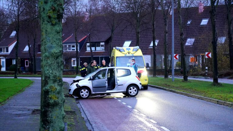 Forse schade na rammen boom langs Laan van Parijs in Alkmaar