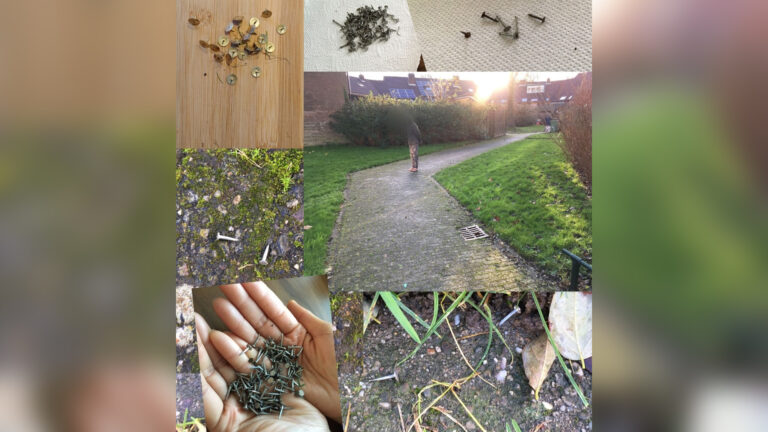 Onbekende strooit telkens spijkers en punaises op pad bij Steenuilstraat in Alkmaar