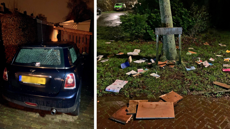 Minibieb langs Groote Olven in Heiloo opgeblazen; twee daders op camerabeelden