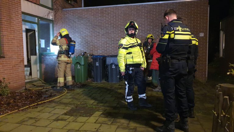 Woning aan Sloestraat voorlopig onbewoonbaar na brand in wasmachine