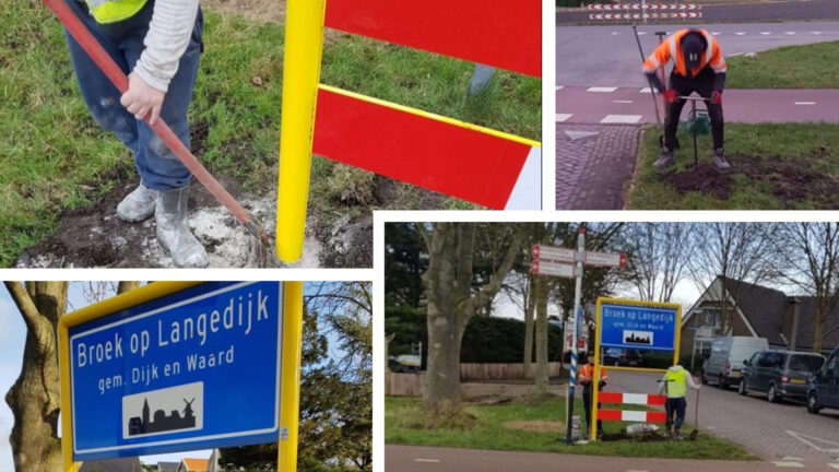 Nieuwe komborden in Sint Pancras en Koedijk laten nog even op zich wachten