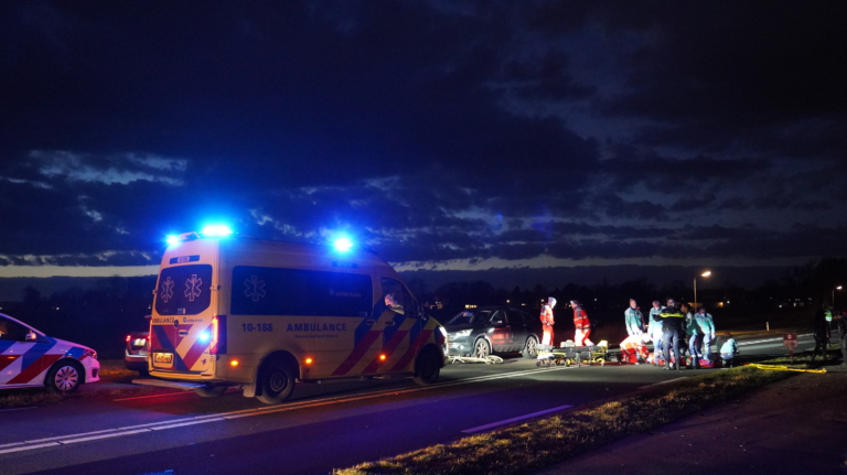 Twee zwaargewonden bij ernstig ongeval op Bergerweg