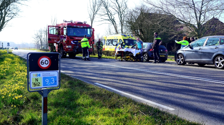 Bestuurster gewond bij keeractie op Heereweg Egmond-Binnen