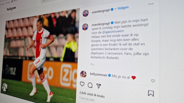 Waardse voetbalster Stefanie van der Gragt vertrekt bij Ajax
