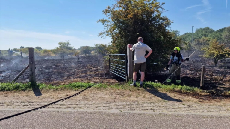 Stuk duingebied afgebrand tussen Egmond en Bakkum