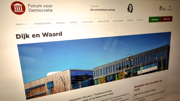 Forum voor Democratie stopt in Dijk en Waard, fractie verder onder andere naam