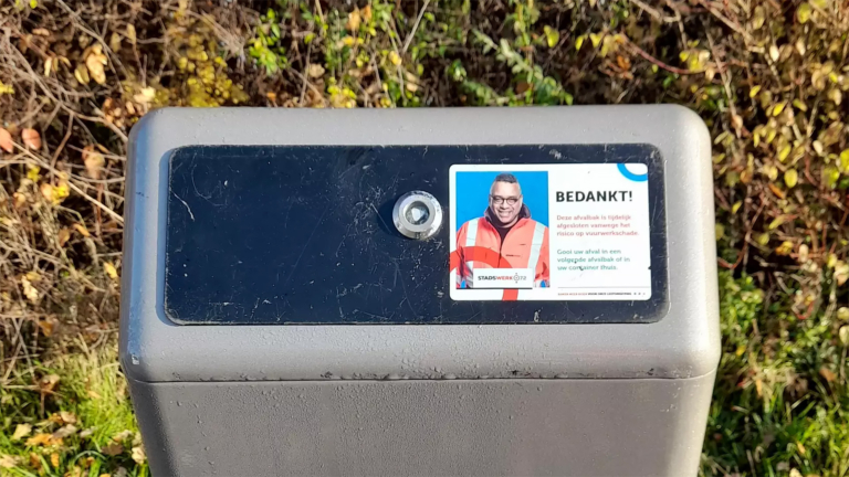 Alkmaarse afvalbakken alvast afgesloten