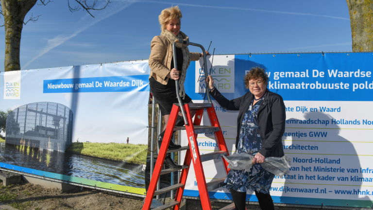 Bouw van gemaal ‘De Waardse Dijk’ symbolisch gestart