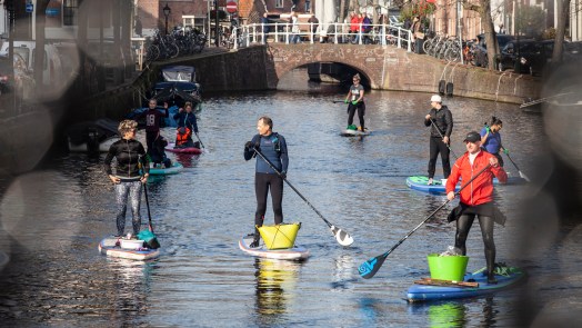 Sup it Up & Trashwalk de ochtend na Koningsdag in Alkmaar