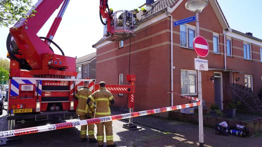 Brand in hoekwoning aan Marnixstraat en Uitenboschstraat in Alkmaar