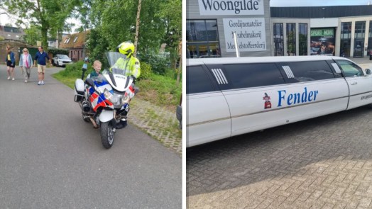 Zieke Fender naar de Efteling met een lange limousine én politiebegeleiding