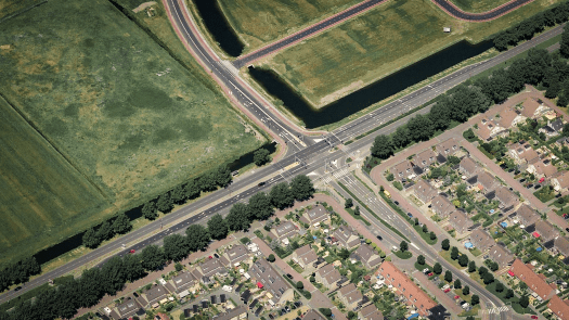 Gemeente Dijk en Waard versmalt Westtangent tussen N242 en Zuidtangent