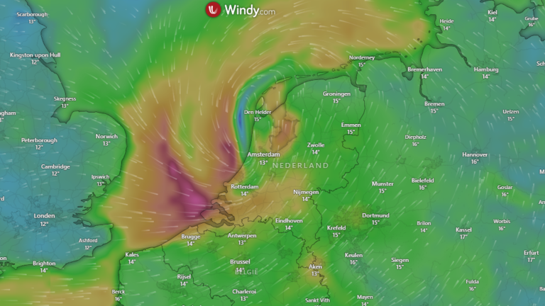 Morgen code geel, stevige zomerstorm op komst
