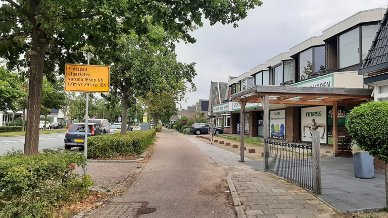Renovatie van fietspad langs Kennemerstraatweg in Heiloo gestart