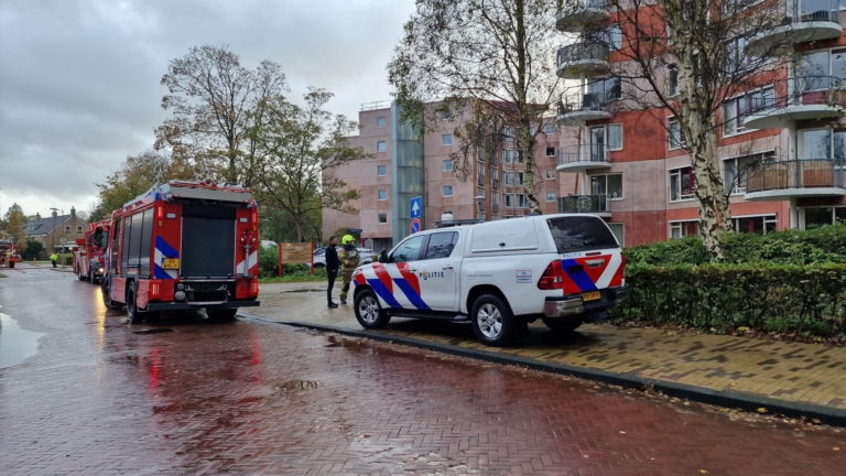 Woningbrand met veel rook in Hoeverstaete aan Terborchhof