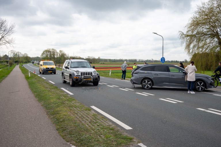 Ritje naar bloemenkweker Bergen eindigt in kop-staartbotsing