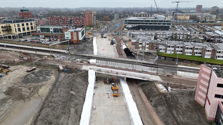 Laatste loodjes: omliggende wegen worden verbonden met nieuwe spoortunnel Heerhugowaard