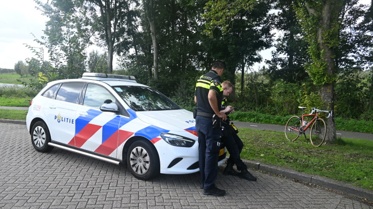 Ongeval op fietspad, twee wielrenners gewond