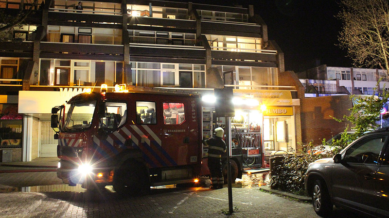 Brand bij Jumbo aan Winkelwaard tijdens Koningsnacht