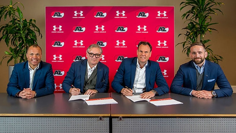 A-selectie en jeugdopleiding AZ hullen zich in kleding van Under Armour