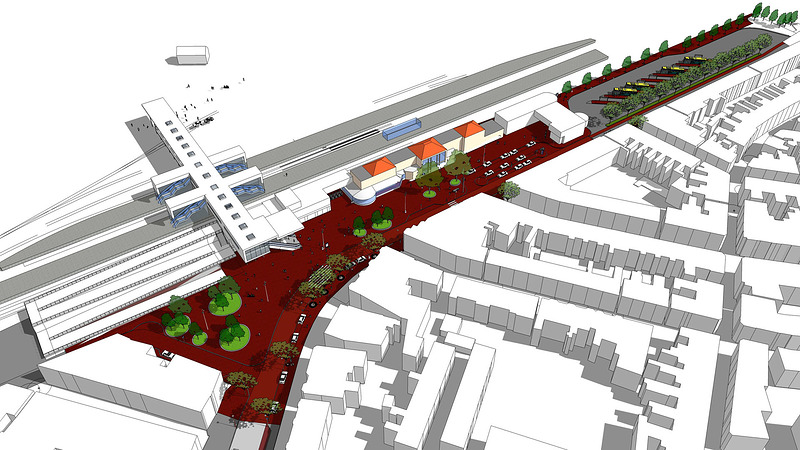 Vernieuwing stationsgebied: busstation en voorplein krijgen restyling