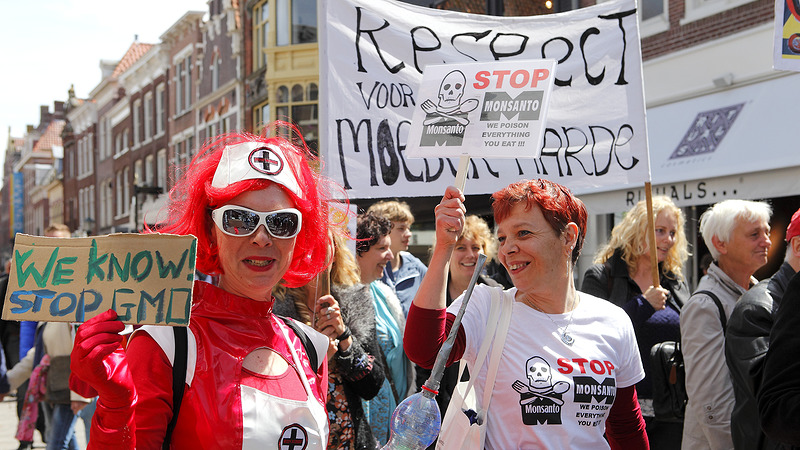 Alkmaarse editie wereldwijde March against Monsanto: Mars voor moeder Aarde