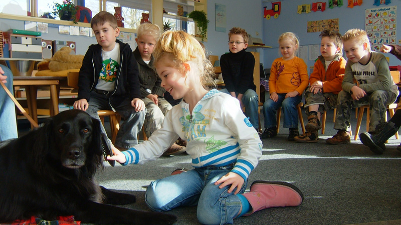 Hond voor de klas op basisschool DURV!