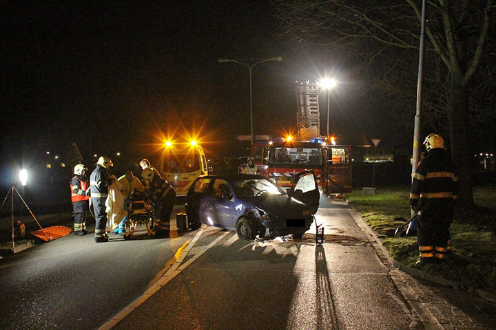 Met drank op bocht uit: één gewonde en één aanhouding (FOTO's)