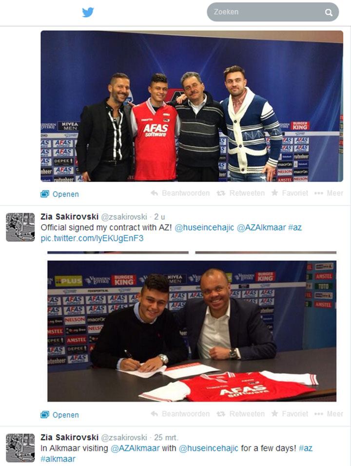 Supertalent Zia Sakirovski (17) tekent bij AZ (FOTO)