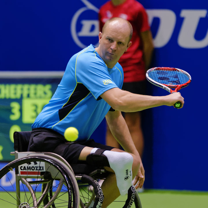 Rolstoeltennisprof Ronald Vink neemt afscheid met nieuwe Dutch Open (FOTO)